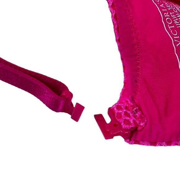 VICTORIA'S SECRET Uplift Semi Demi T-Shirt Bra in Hot Pink Size 32DD - Picture 9 of 10